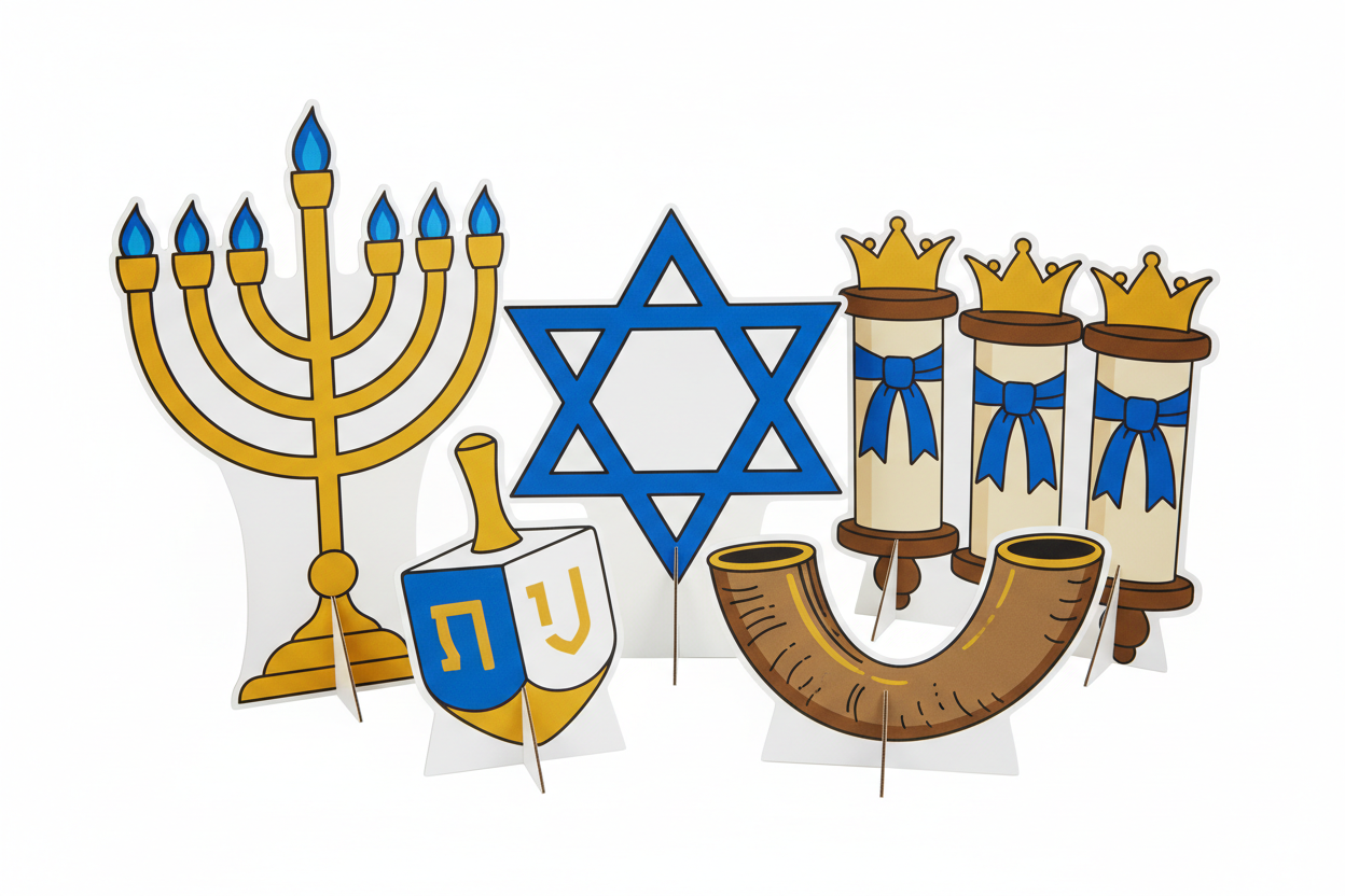 Judaica cutouts cardboard cutout