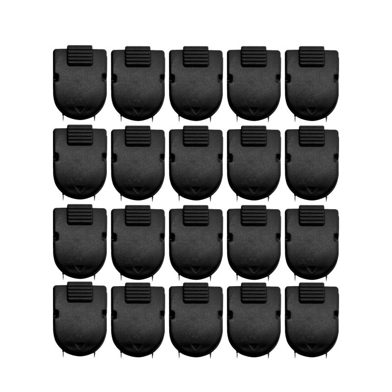 Wall Clips For Fabric Panels, Black, 40 Sheet Capacity, Pack of 20