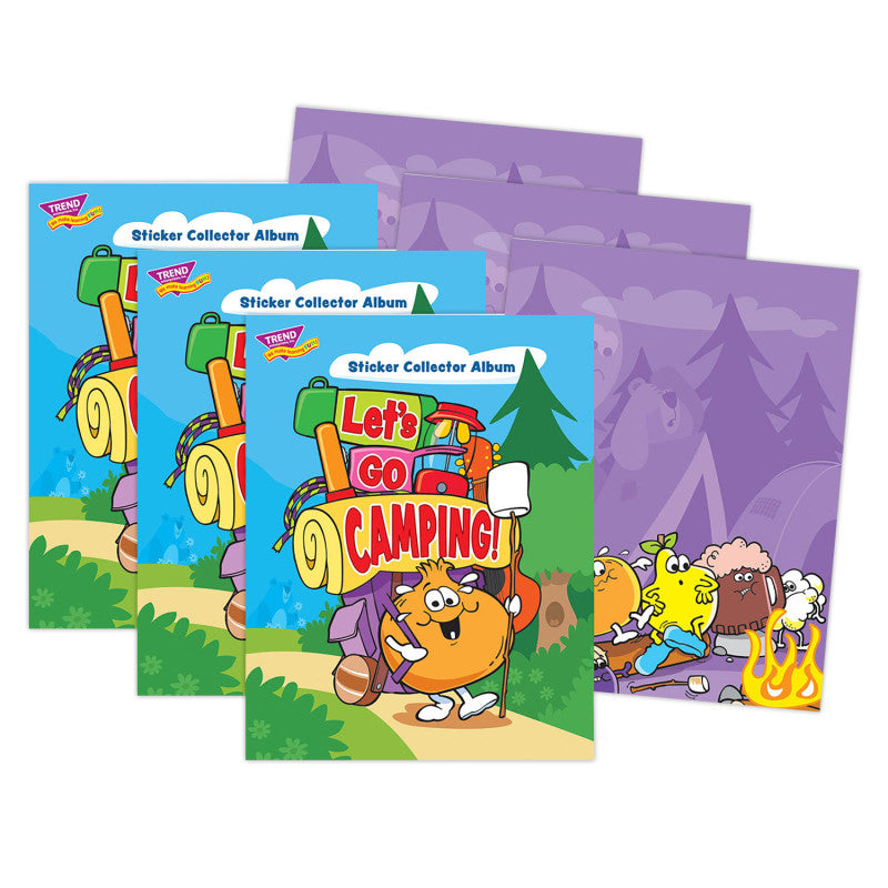 Let's Go Camping Sticker Collector Album - Large, Pack of 3