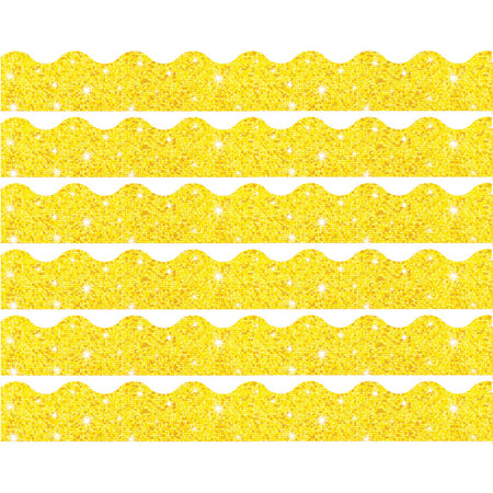 Yellow Sparkle Terrific Trimmers&reg;, 32.5 Feet Per Pack, 6 Packs