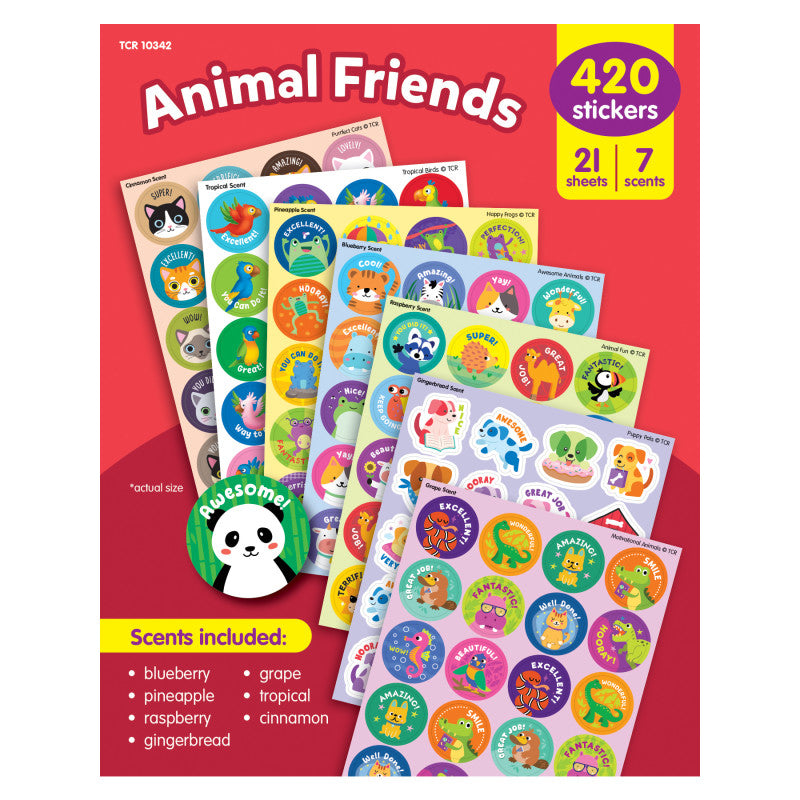 Animal Friends Smelly Stickers Variety Pack