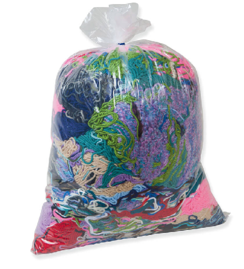 Pacon Trait Tex Acrylic Remnant Yarn Pack, Assorted Size, 5 lb., Assorted Bright and Earth Tone Color