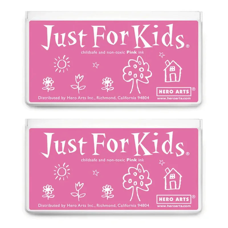 Jumbo Just for Kids Stamp Pad, Pink, Pack of 2