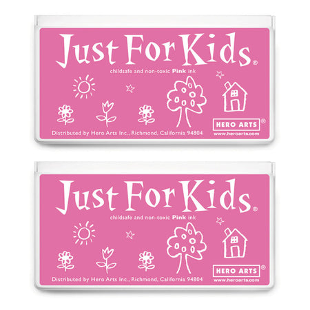 Jumbo Just for Kids Stamp Pad, Pink, Pack of 2