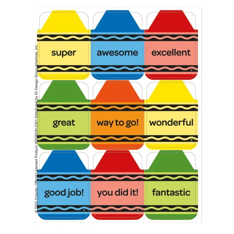 Crayola&reg; Giant Stickers, Pack of 36