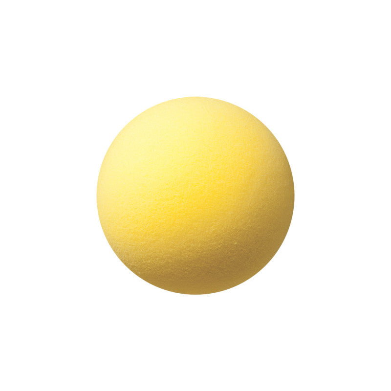 Uncoated Regular Density Foam Ball, 7", Yellow
