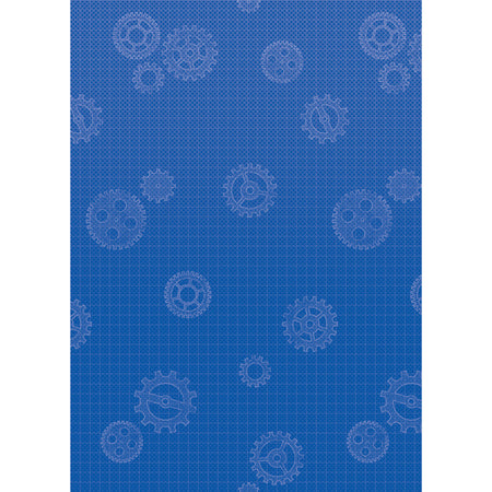 Better Than Paper&reg; Bulletin Board Roll, 4' x 12', Gears, 4 Rolls