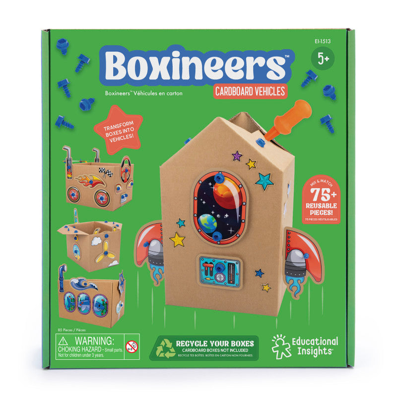 Boxineers Cardboard Vehicles Craft Kit