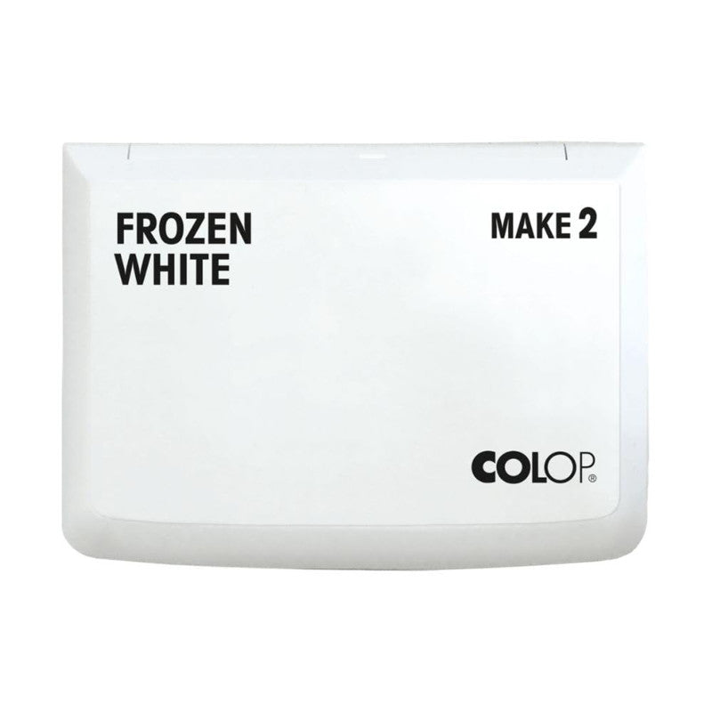 Make 2 Water-Based Acid-Free Craft Ink Stamp Pad, 2.75 x 4.25 Inches, Frozen White