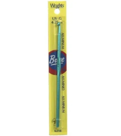 Boye Aluminum Crochet Hooks 6"-Size G