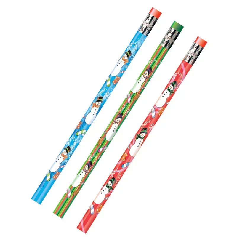 Decorated Pencils, Holiday Snowmen Assortment, 144 Pencils