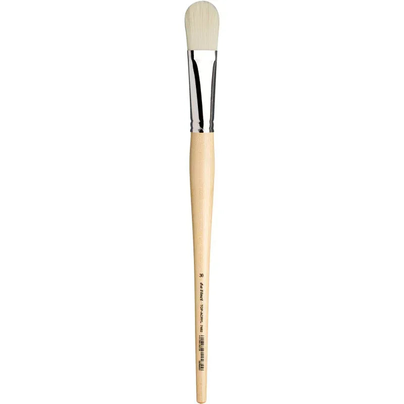 TOP-ACRYL White Brush, Synthetic, Acrylic & Oil, Filbert, Series 7482, Size 30