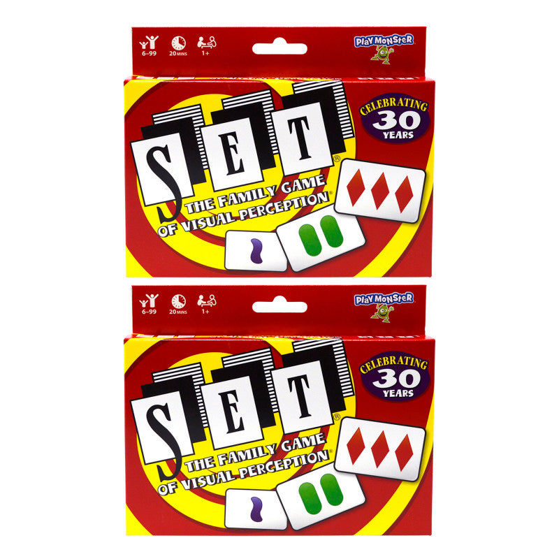 SET&reg; The Family Game of Visual Perception&reg;, Pack of 2