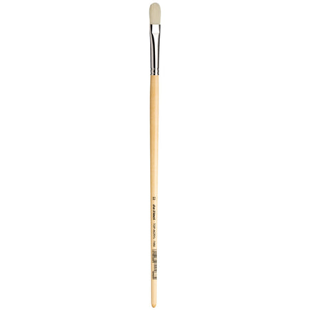 TOP-ACRYL White Brush, Synthetic, Acrylic & Oil, Filbert, Series 7482, Size 12