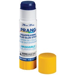 Prang Washable Glue Stick, BLUE and Dries Clear, 0..74 oz., (DIX15090)