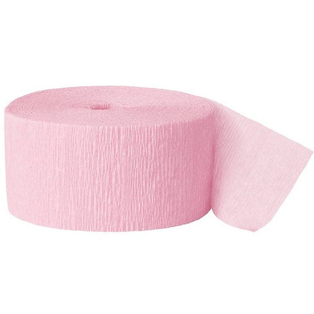 Crepe Paper Streamers- 1-3/4" x 81' Pink