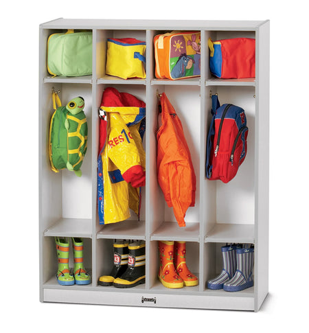 Rainbow Accents® 4 Section Coat Locker - Gray