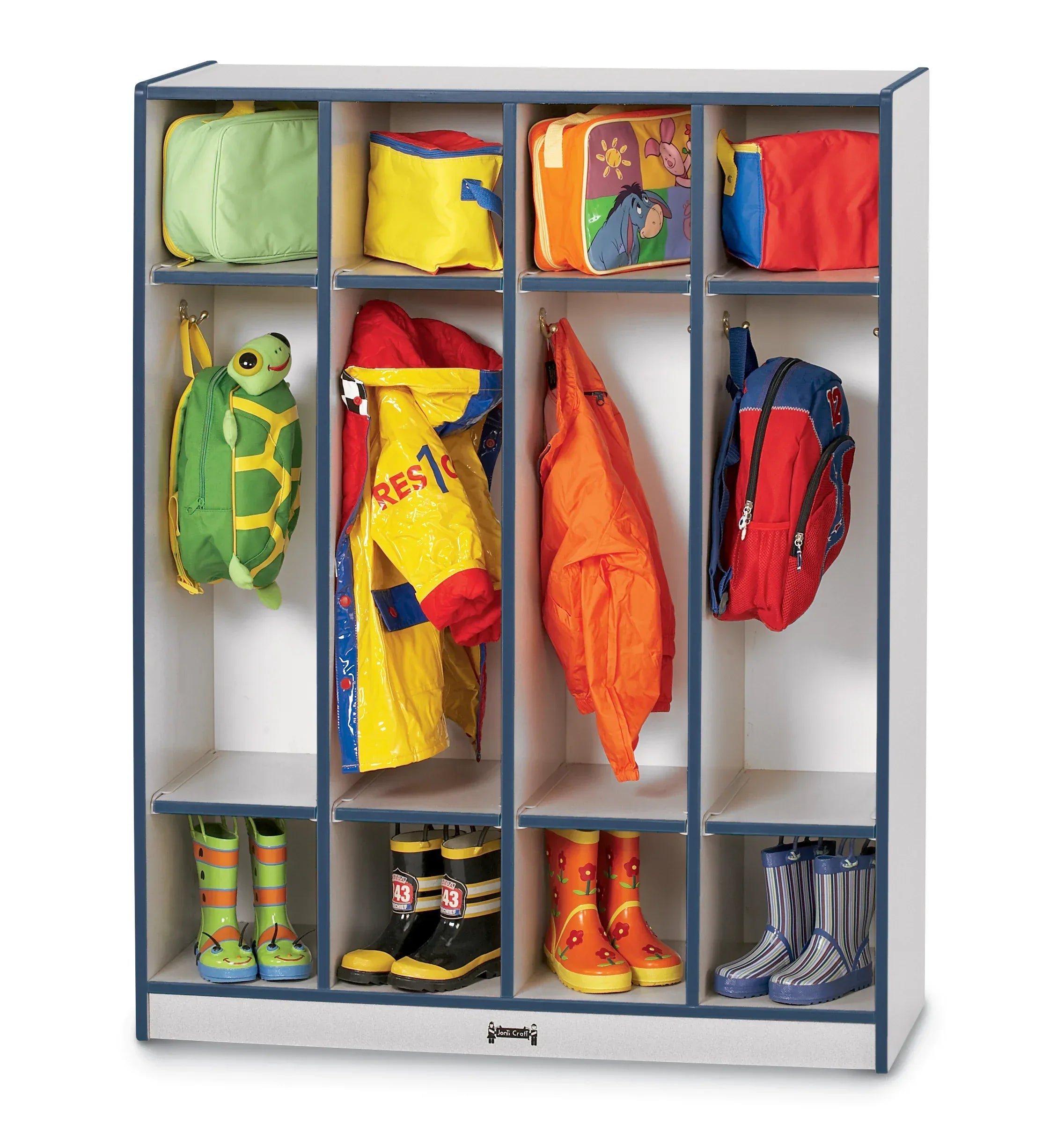 Rainbow Accents® 4 Section Coat Locker - Navy