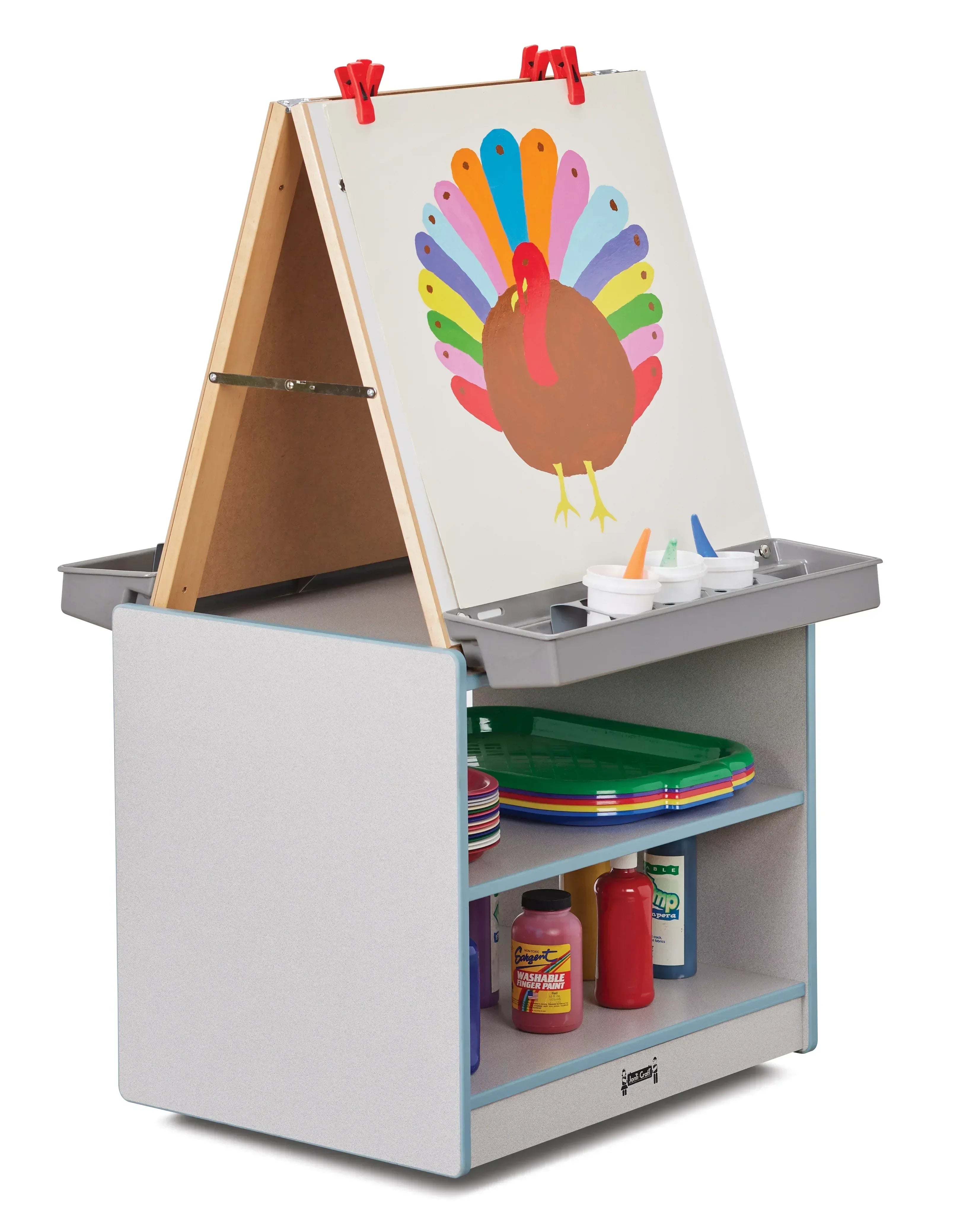 Rainbow Accents® 2 Station Art Center - Coastal Blue