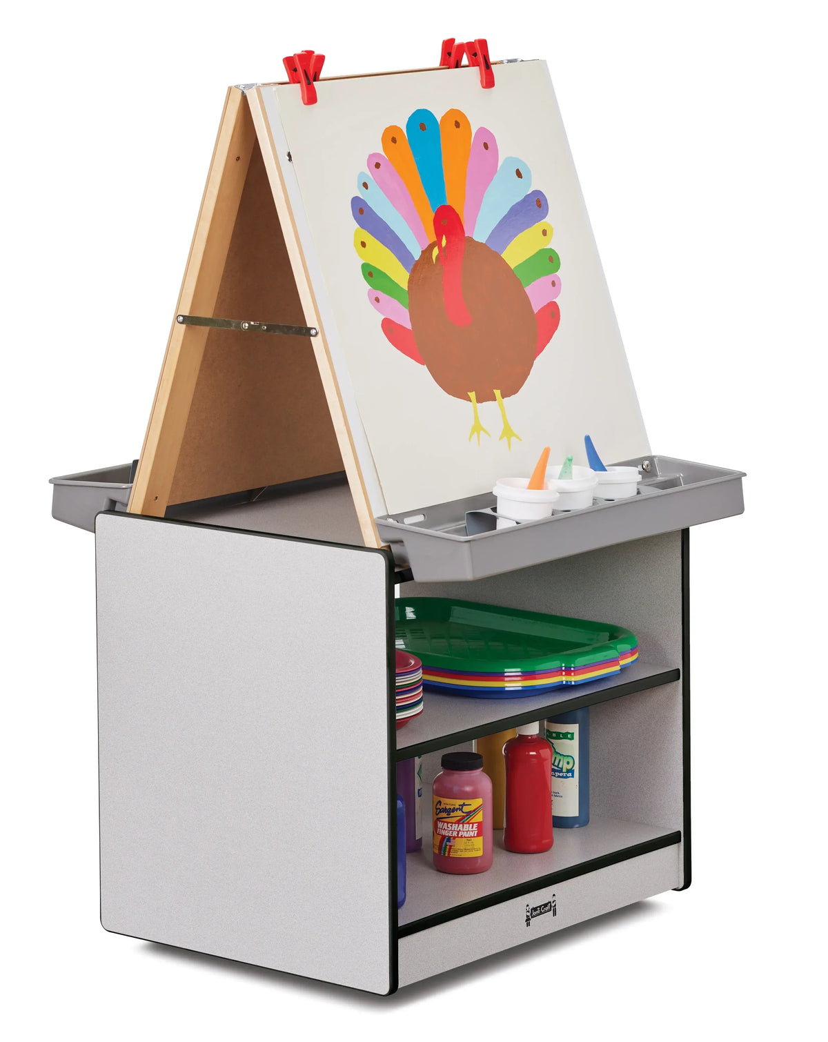Rainbow Accents® 2 Station Art Center - Black