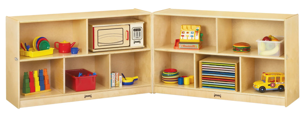 Jonti-Craft® Low Mobile Fold-n-Lock - Magnetic Write-n-Wipe Back