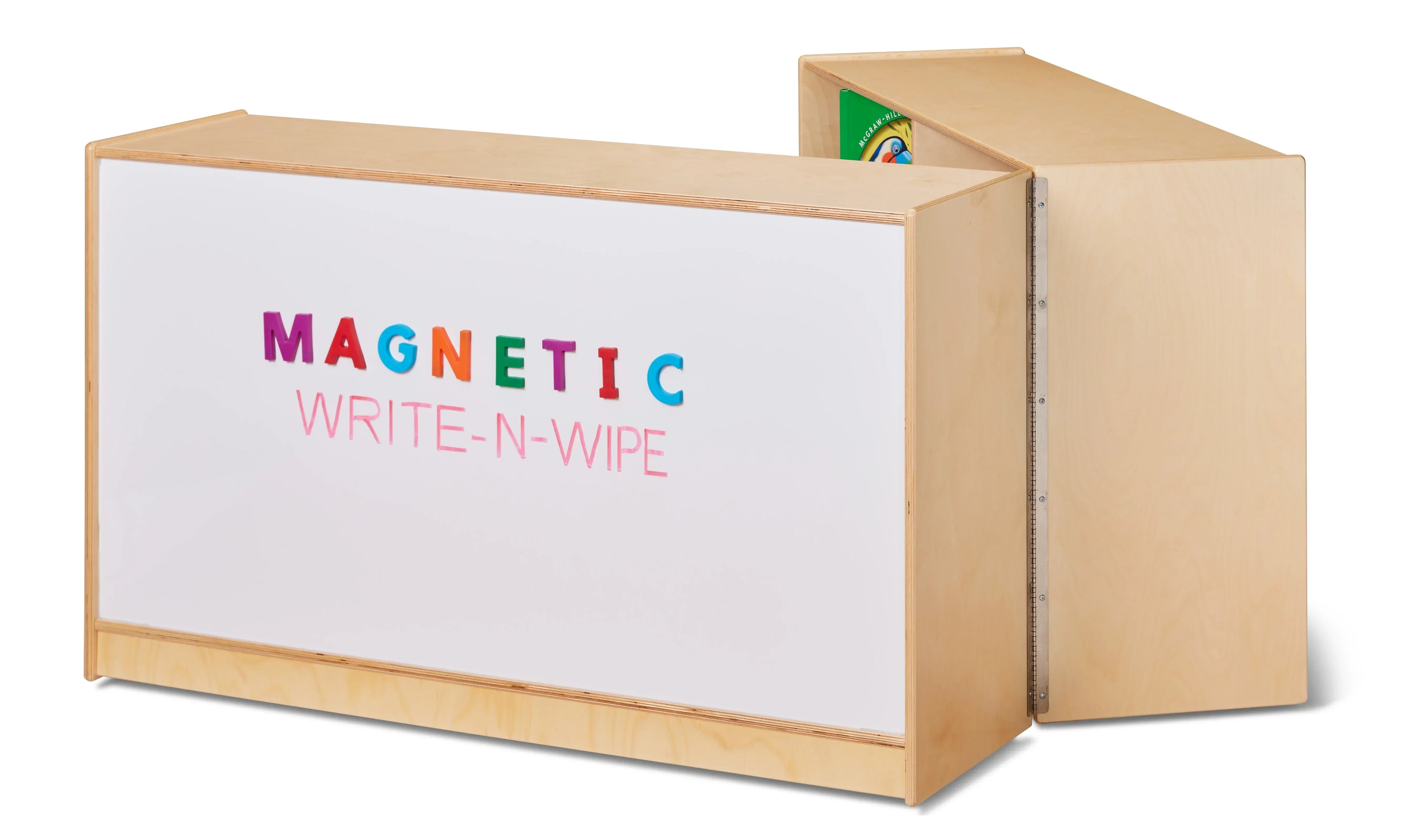 Jonti-Craft® Low Mobile Fold-n-Lock - Magnetic Write-n-Wipe Back