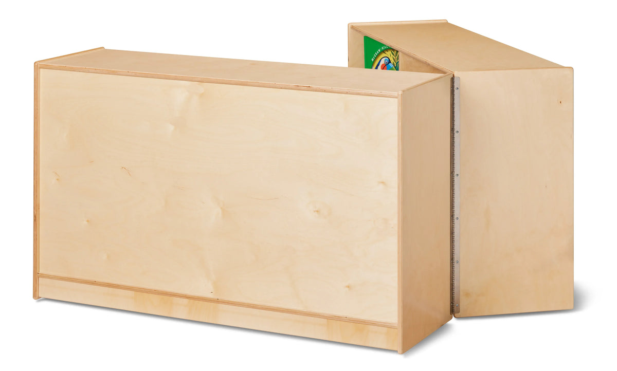 Jonti-Craft® Low Mobile Fold-n-Lock - Plywood Back