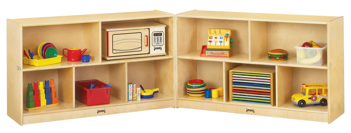 Jonti-Craft® Low Mobile Fold-n-Lock - See-Thru Back