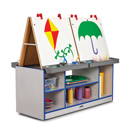 Rainbow Accents® 4 Station Art Center - Blue