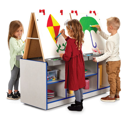 Rainbow Accents® 4 Station Art Center - Blue