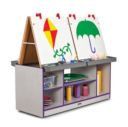 Rainbow Accents® 4 Station Art Center - Purple