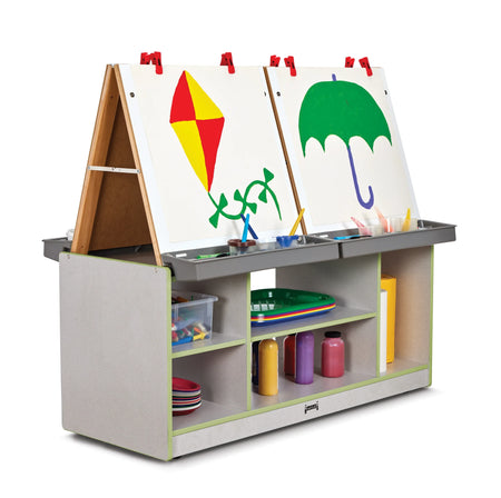 Rainbow Accents® 4 Station Art Center - Key Lime Green