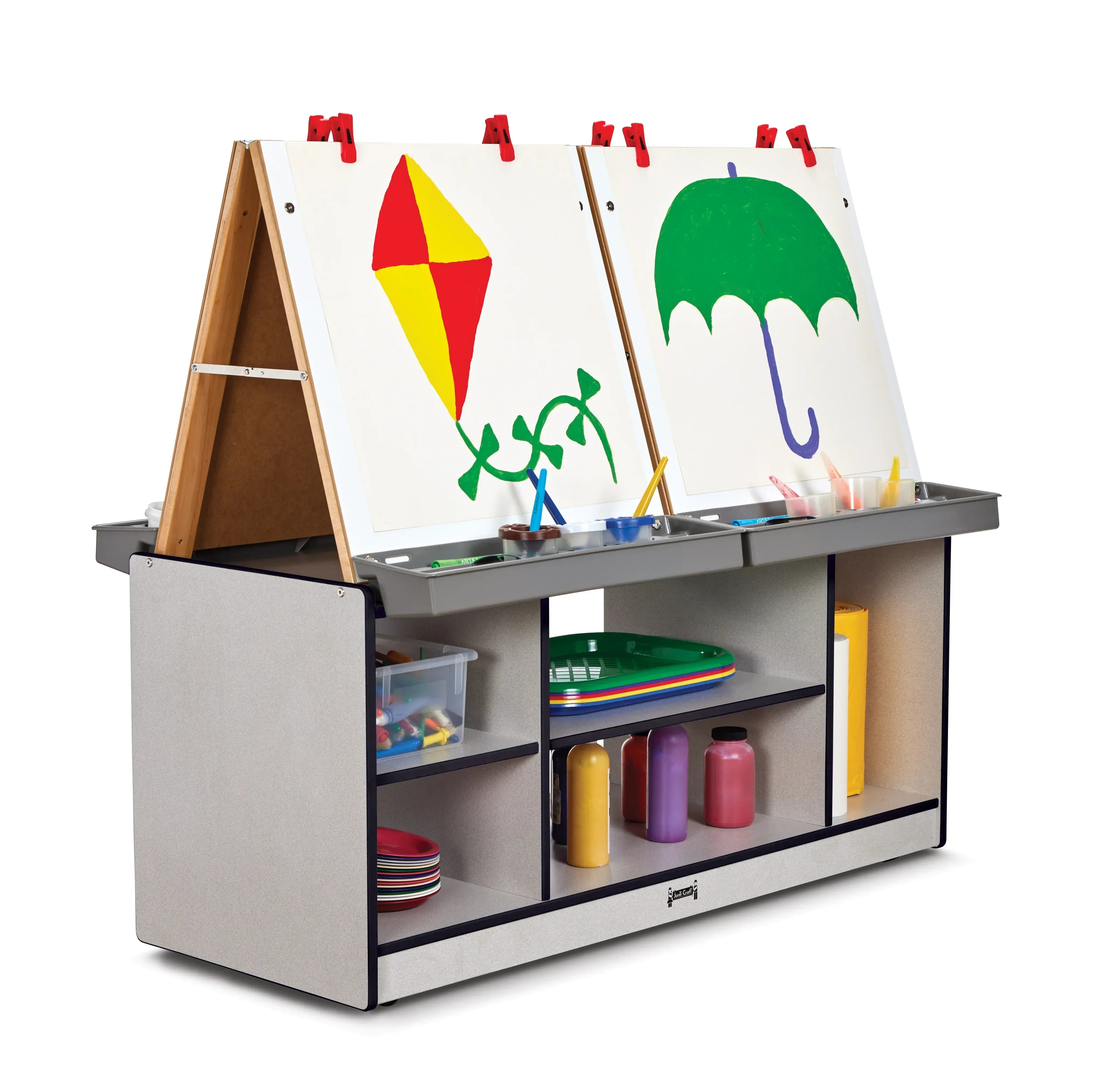 Rainbow Accents® 4 Station Art Center - Black