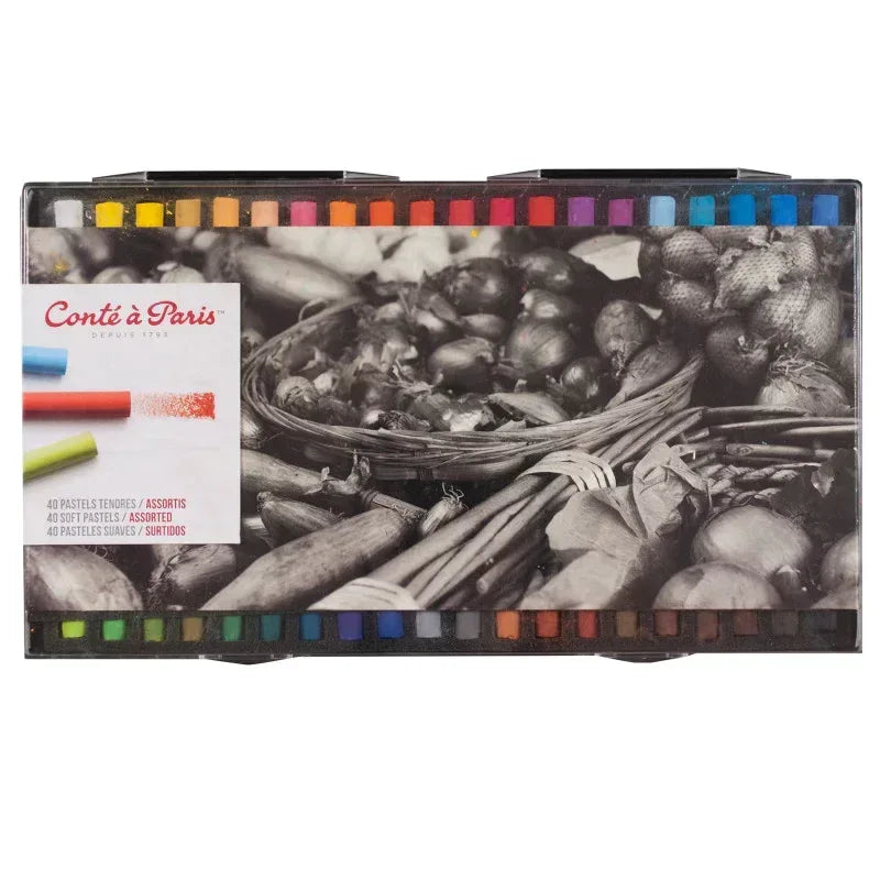 Soft Pastels, Assorted Colors, Set of 40