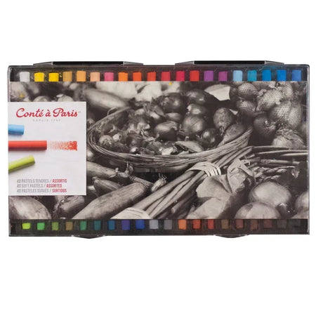 Soft Pastels, Assorted Colors, Set of 40