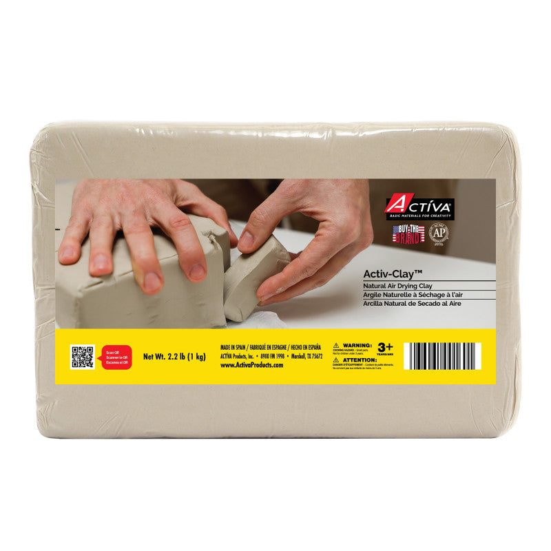 Activ-Clayâ¢ Air-Dry Clay, Natural White, 2.2 lb