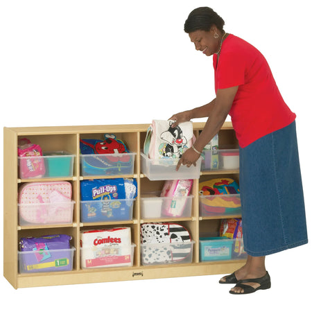 Jonti-Craft® 12 Tub Large Mobile Unit - with Clear Tubs