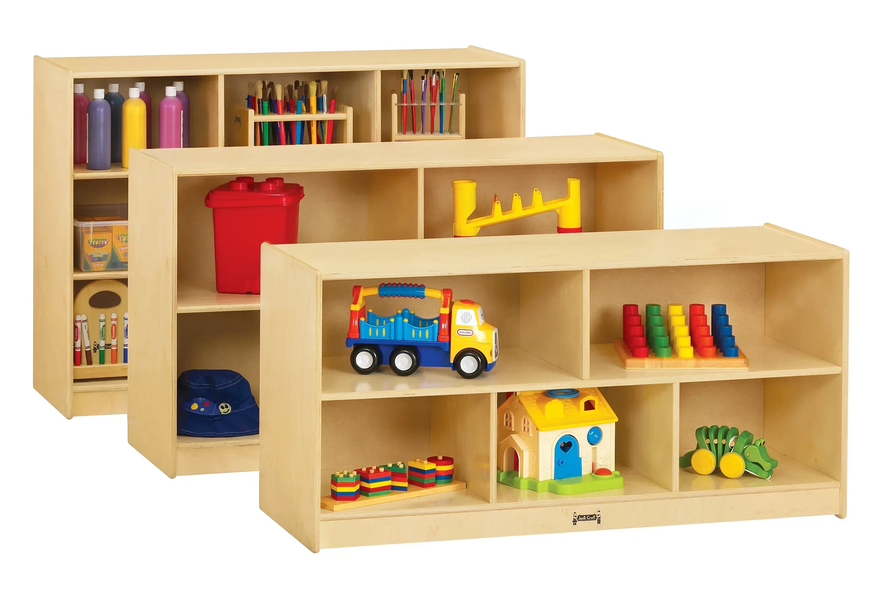 Jonti-Craft® Toddler Single Mobile Storage Unit - 18" Deep