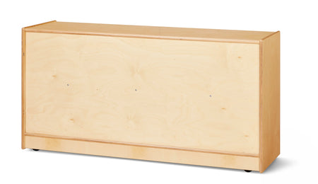 Jonti-Craft® Toddler Adjustable Mobile Straight-Shelf - Plywood Back