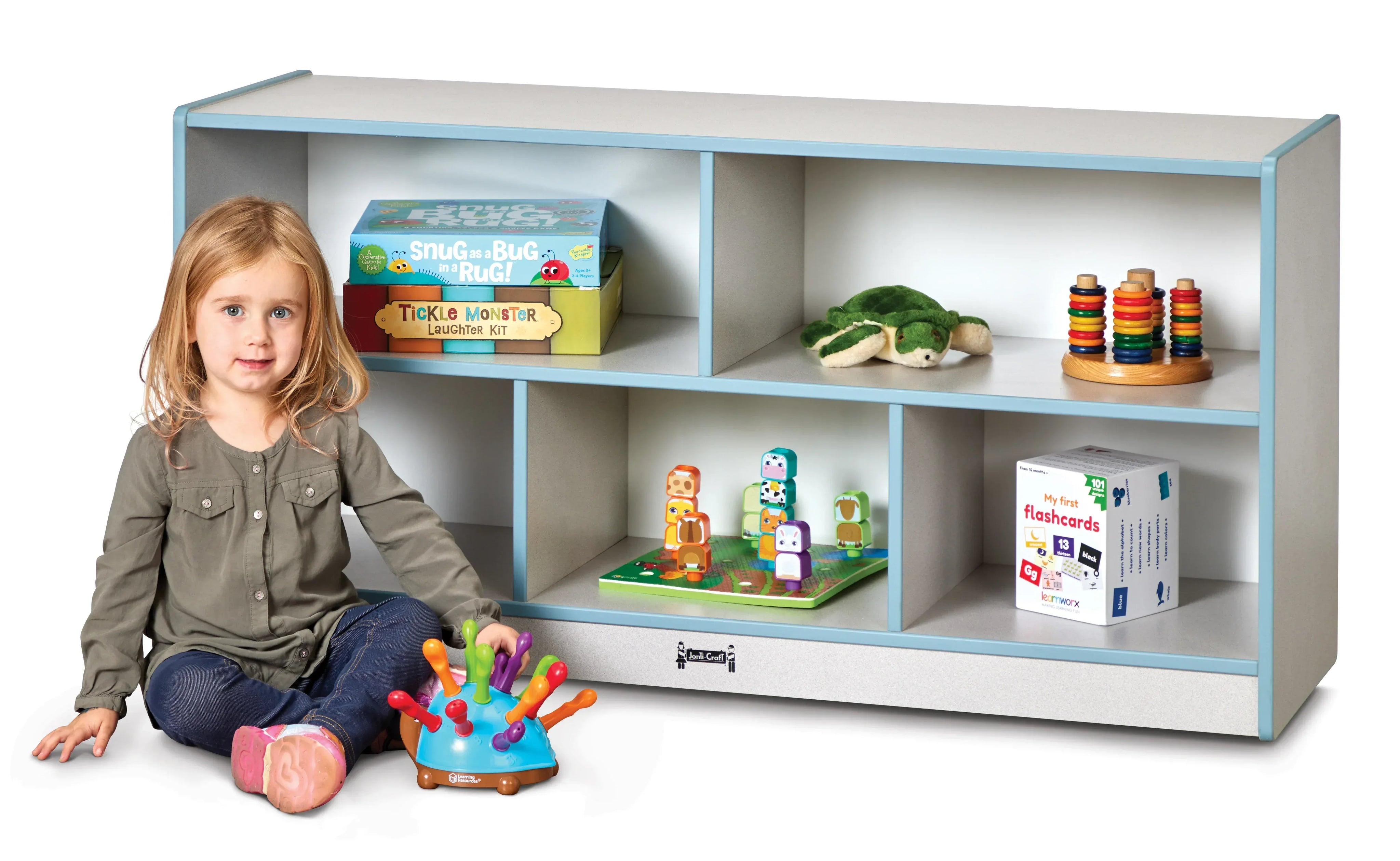 Rainbow Accents® Toddler Single Mobile Storage Unit - Coastal Blue
