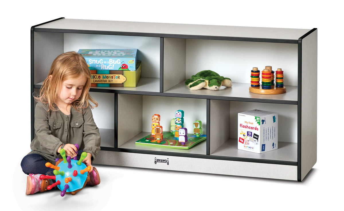 Rainbow Accents® Toddler Single Mobile Storage Unit - Black