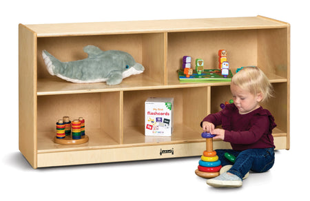 Jonti-Craft® Toddler Single Mobile Storage Unit - 18" Deep - Plywood Back