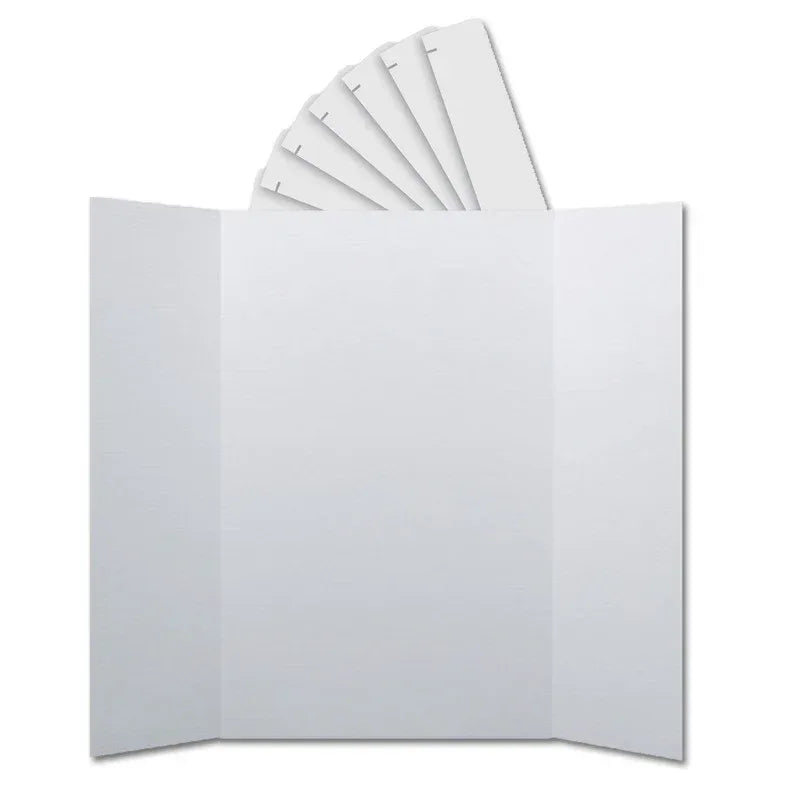 Corrugated Project Boards & Headers Set, 36" x 48", White, 24 Sets