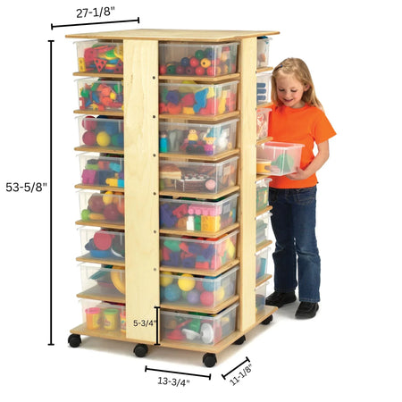 Jonti-Craft® 32 Tub Tower - with Clear Tubs
