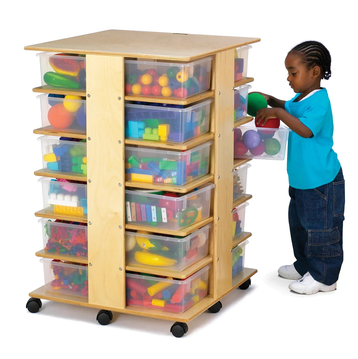 Jonti-Craft® 24 Tub Tower - with Clear Tubs