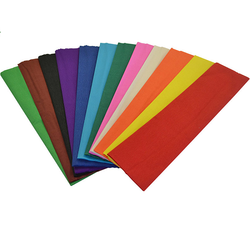 Denne Crepe Folds, 20" x 7.5-Feet 12/pack 12 Solid Colors 25 per pack
