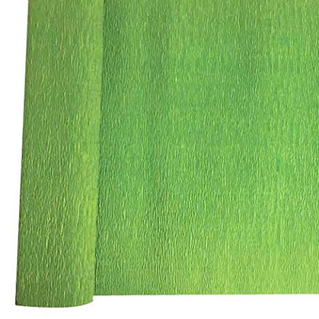 Denne Crepe Folds, 20" x 7.5-Feet 12/pack Apple Green