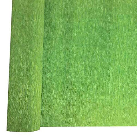 Denne Crepe Folds, 20" x 7.5-Feet 12/pack Apple Green