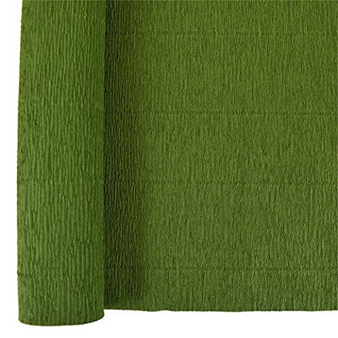Denne Crepe Folds, 20" x 7.5-Feet 12/pack Holiday Green