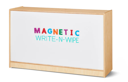 Jonti-Craft® Low Single Mobile Storage Unit - 18" Deep - Magnetic Write-n-Wipe Back